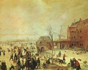 Winter Landscape - 亨德里克·艾弗坎普